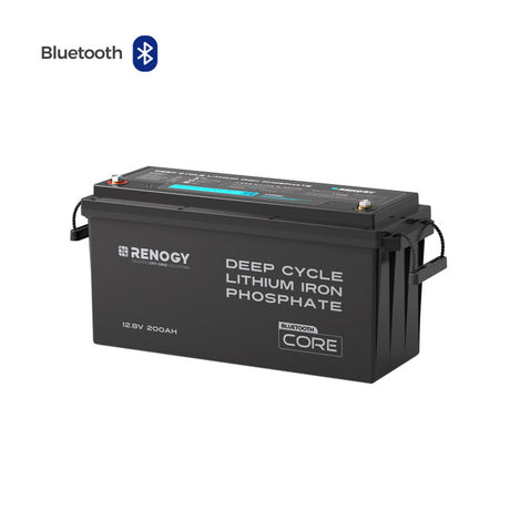 Core 12V 200Ah Lithium Batterie mit Bluetooth