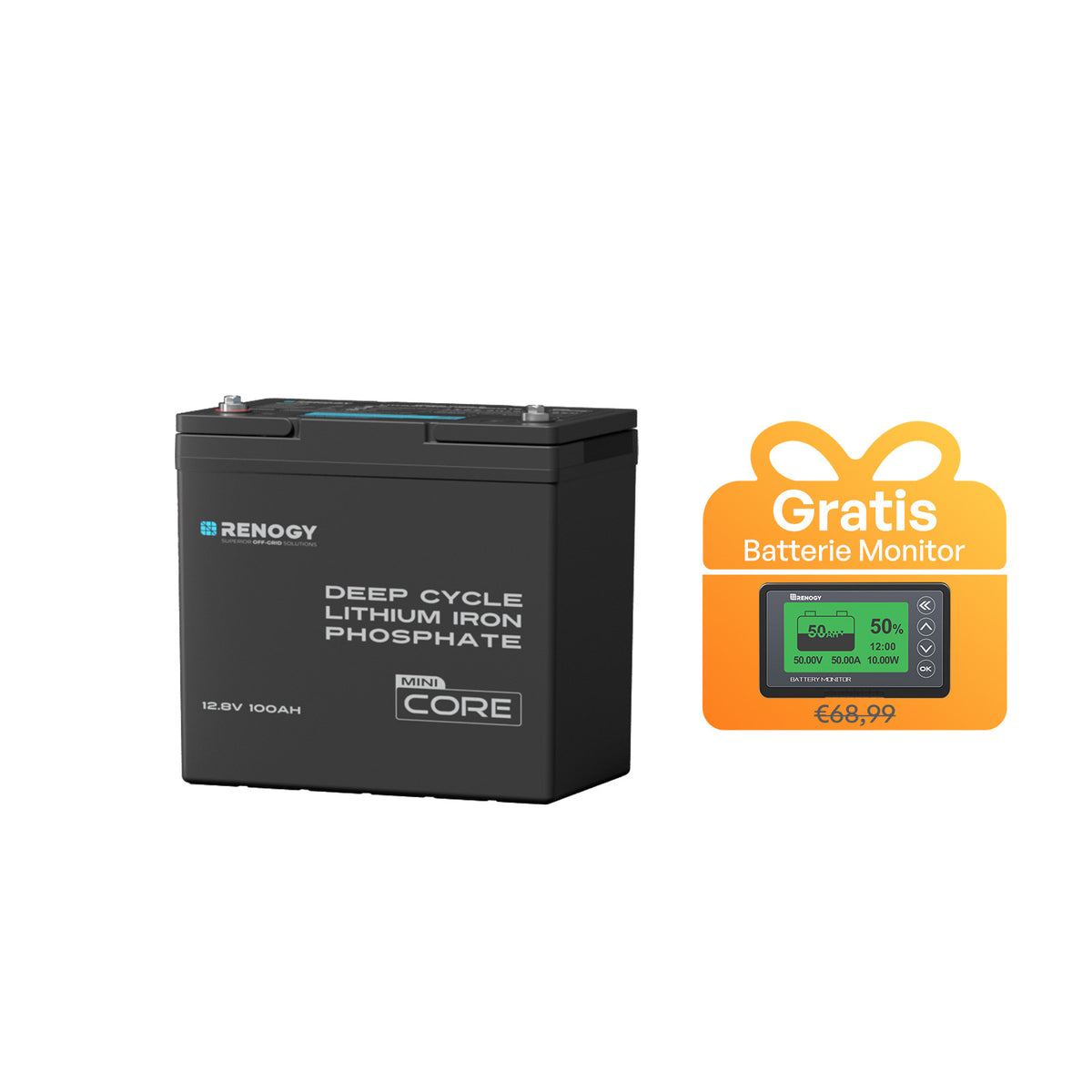 Core mini 12V 100Ah LiFePO4 Batterie