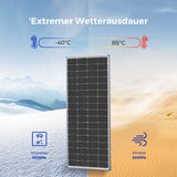 Solarmodul 200W 12V monokristallin Solarpanel Balkonkraftwerk Wohnmobil Camping