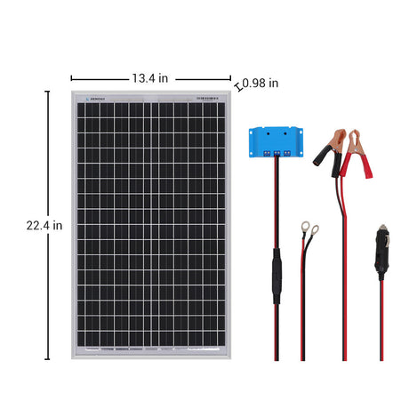 30W Solaranlage PWM Laderegler für Garten und Camper