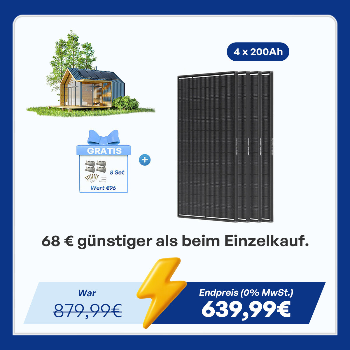 ShadowFlux 200W Solarmodul Anti-Beschattung N-Typ