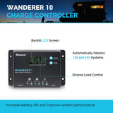 50W Solaranlage PWM Laderegler