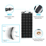 Flexibles Solarmodul Monokristallin 100W 12V