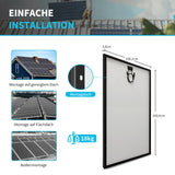 OVP geöffnet neu 2*320 Watt 12 Volt Monokristallin Solarpanel Für Balkonkraftwerk