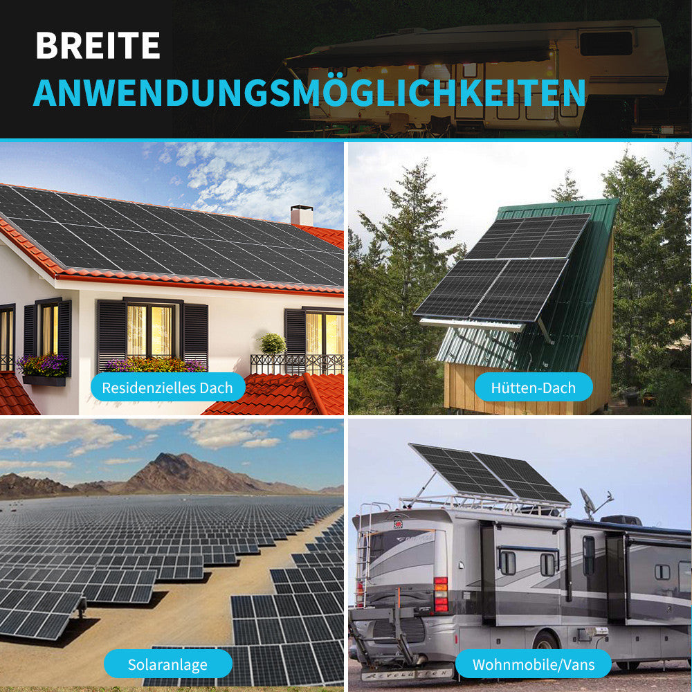 OVP geöffnet neu 2*320 Watt 12 Volt Monokristallin Solarpanel Für Balkonkraftwerk