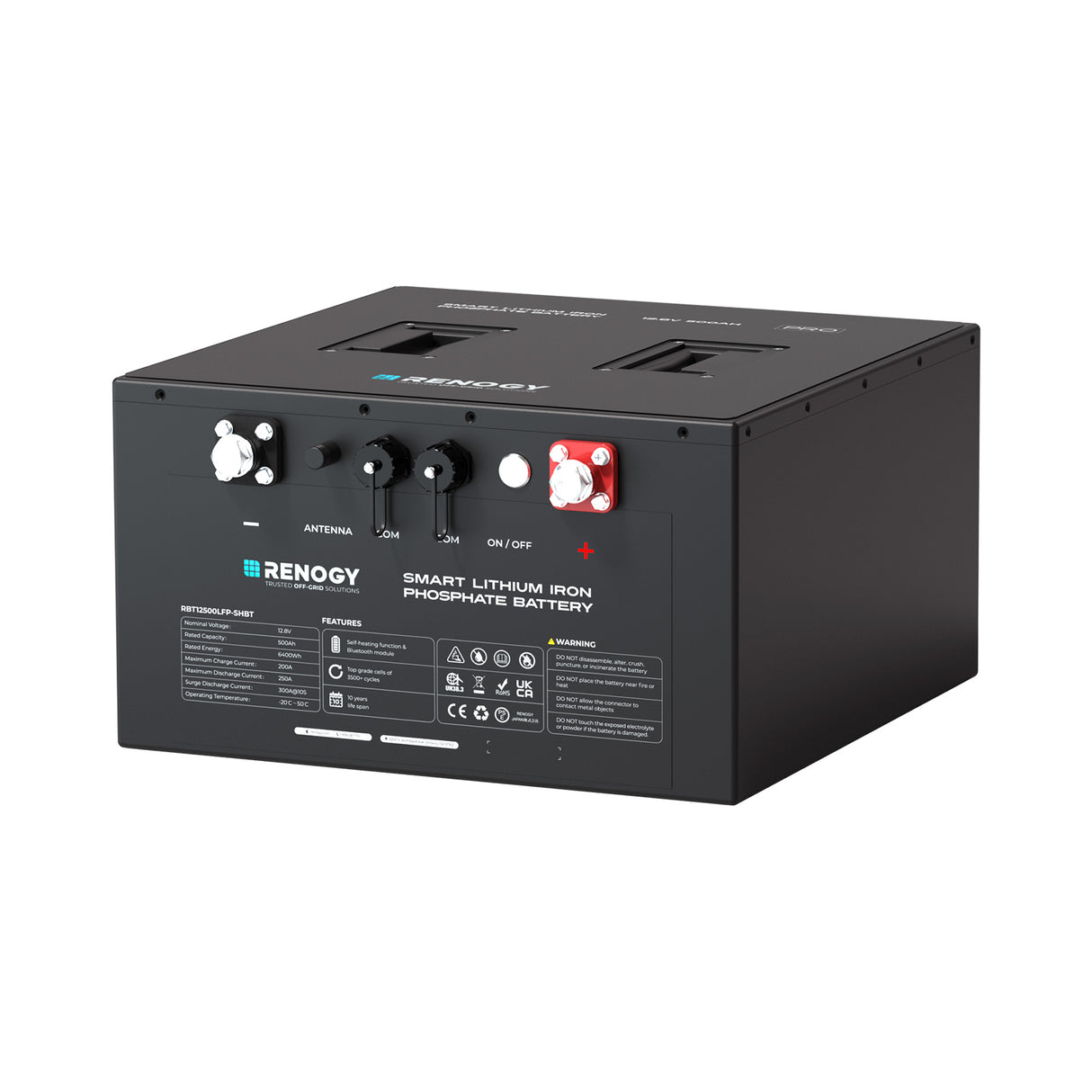 Pro - Untersitz  LiFePO4 Batterie 12V 135Ah/200Ah/500Ah mit Bluetooth