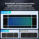 100W Bifaziales Solarmodul N-Typ