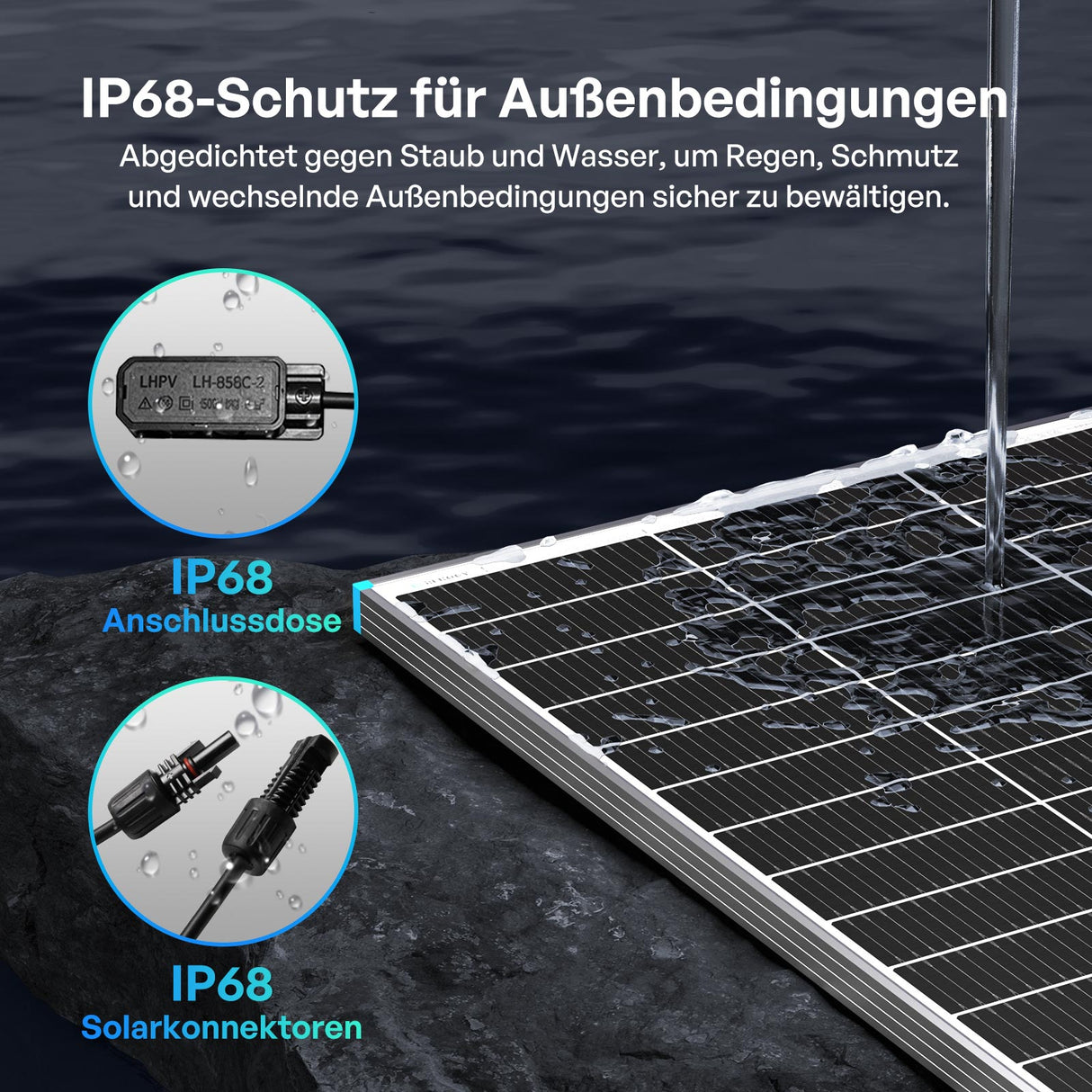 100W Bifaziales Solarmodul N-Typ
