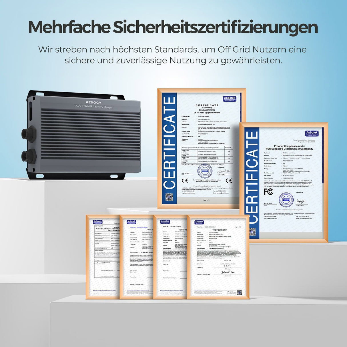 12V/24V IP67 50A DC-DC Batterieladegerät mit MPPT