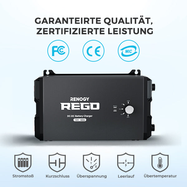 REGO 12V 60A DC-DC Batterieladegerät