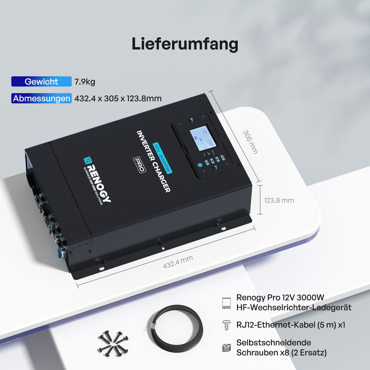 Pro 12V 3000W HF Wechselrichter Ladegerät