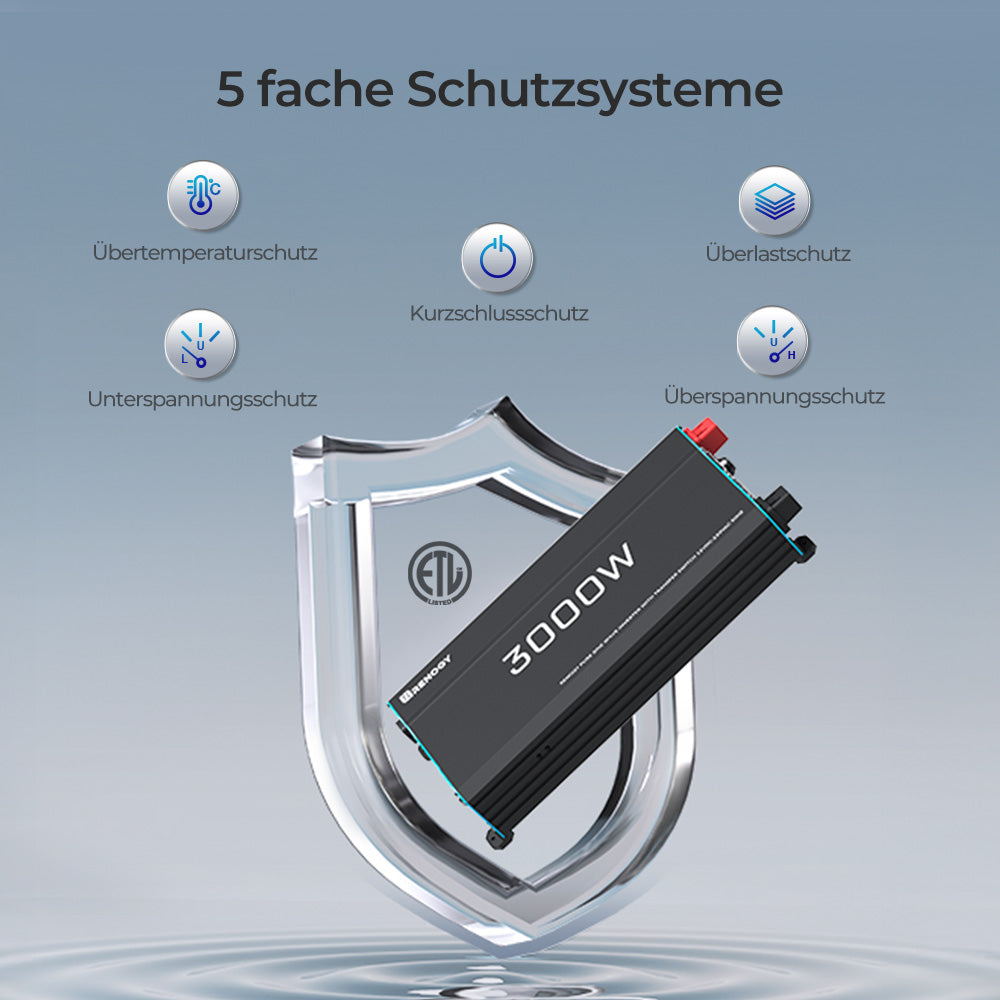 2000W/3000W/1000W Wechselrichter reine Sinuswelle