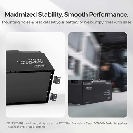 Montagehalterungen für Pro 12V 200Ah/100Ah LiFePO4 Batterie