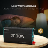 0% MwSt.  2000W 12V auf 230V Reine Sinus Wechselrichter