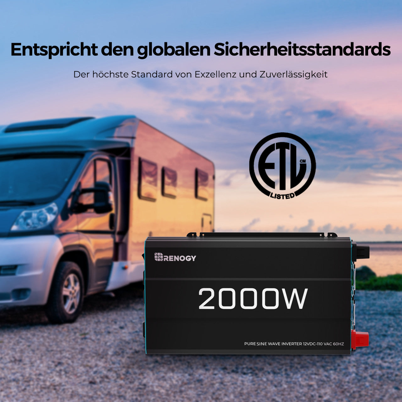 Renogy 5,12kWh Wohnmobil Power Solarsystem| 3000W Wechselrichter 400Ah(2x200Ah) Lithium Batterie DC DC Ladeger?t
