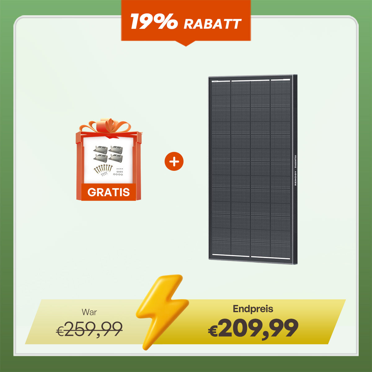 ShadowFlux 12V 200W/120W Anti-Beschattung Solarmodul