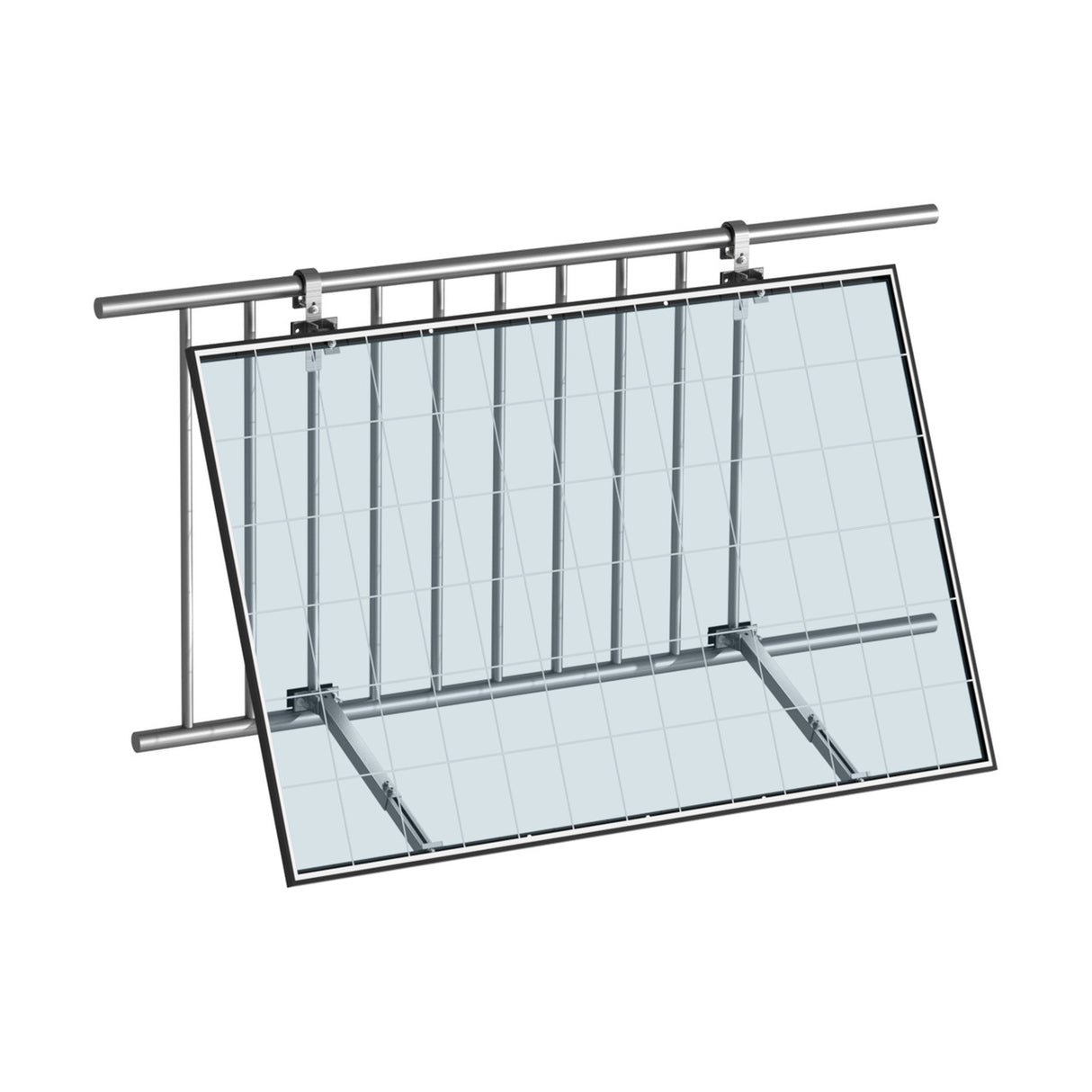 Balkon-Solarmodul Kippgestell