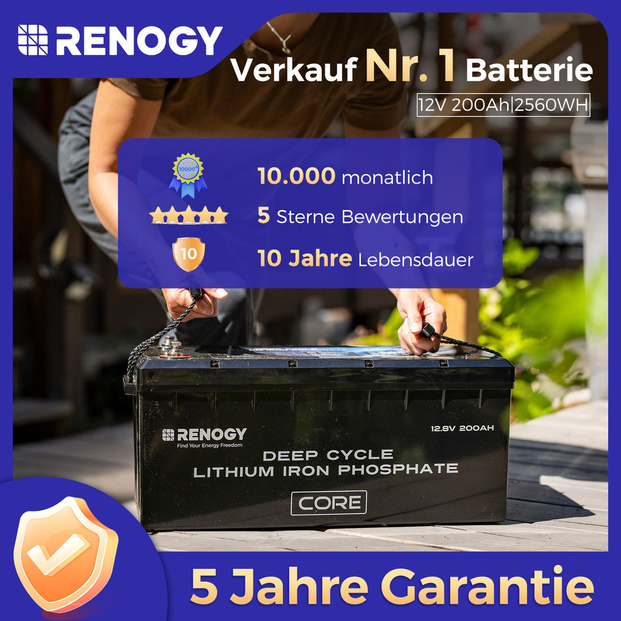 Sonderangebot Blitzangebot LiFePo4 12V 200Ah Lithium Batterie BMS 5000 Zyklen