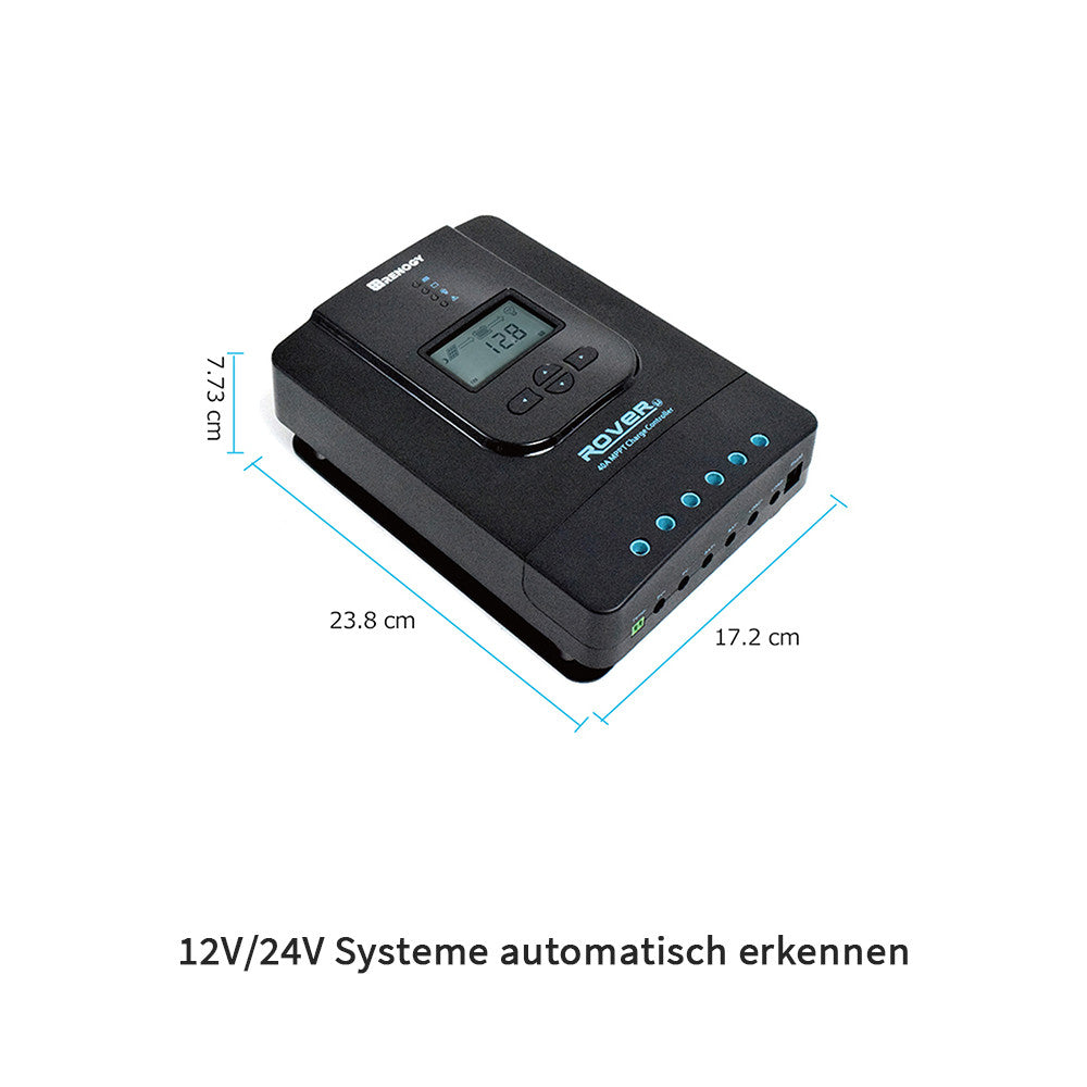 MPPT Laderegler 12V/24V 40A Rover Li