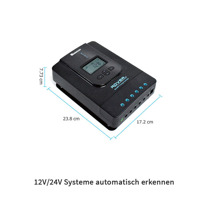 MPPT Laderegler 12V/24V 40A Rover Li