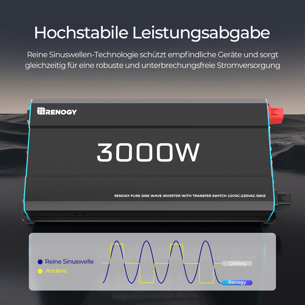 2000W/3000W/1000W Wechselrichter reine Sinuswelle