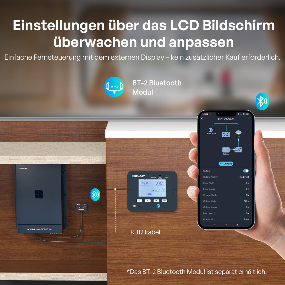 Core 12V 2000W Hochfrequenz Wechselrichter Ladegerät