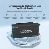 0% MwSt.  3000W 12V auf 230V Reine Sinus Wechselrichter