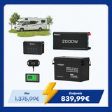 3,84kWh Wohnmobil Power Solaranlage| 2000W Wechselrichter, 50A Batterladegerät