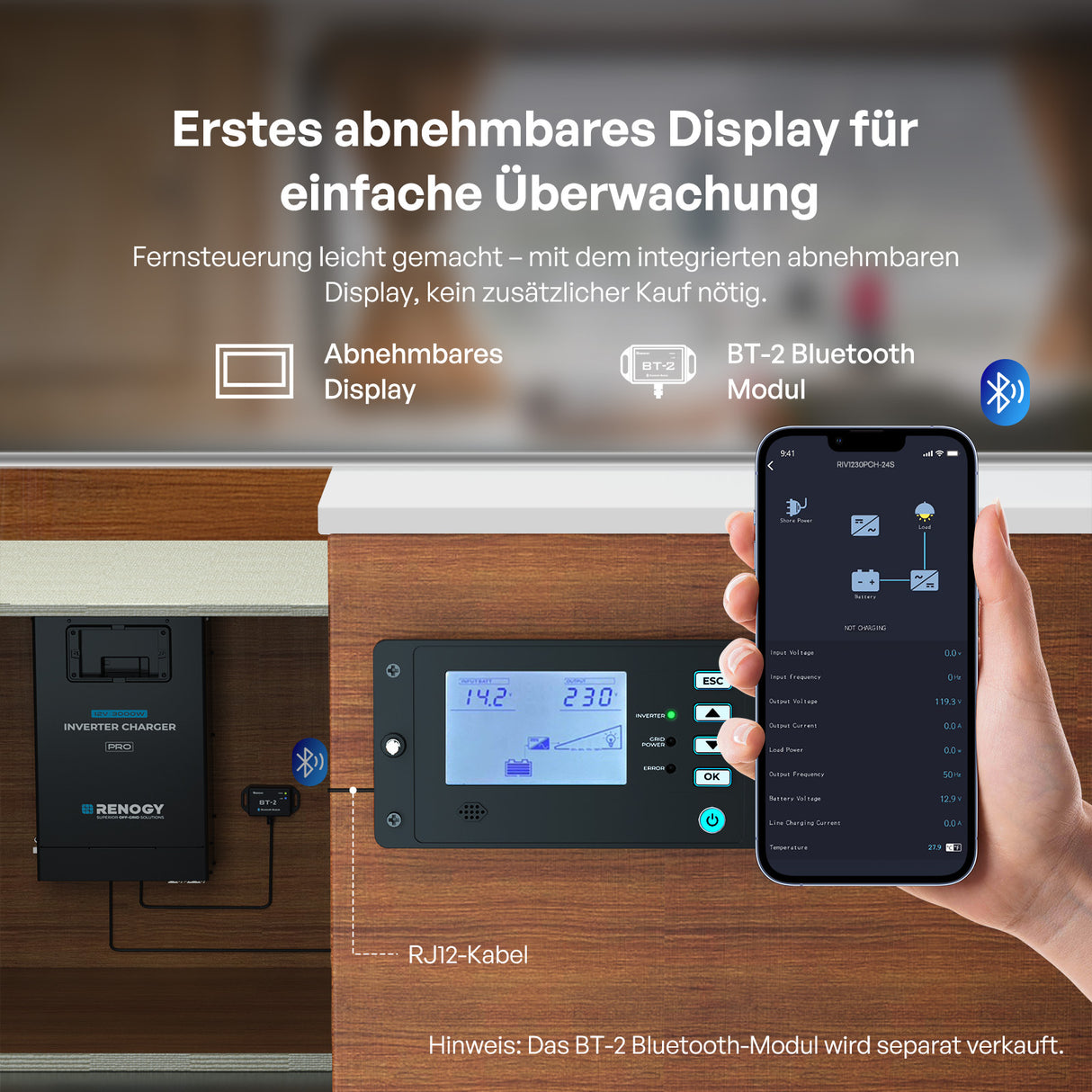 Pro 12V 3000W HF Wechselrichter Ladegerät