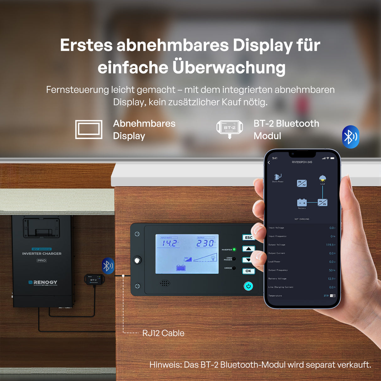 Pro 12V 2000W HF Wechselrichter Ladegerät