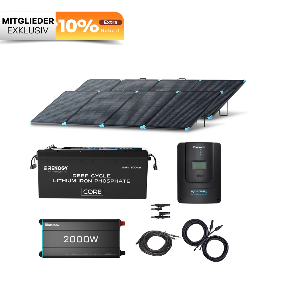 4Kwh Notfall Backup System 800W tragbare Solartasche 12V 300Ah Lithium Batterie 2000W reine Sinuswelle Wechselrichter