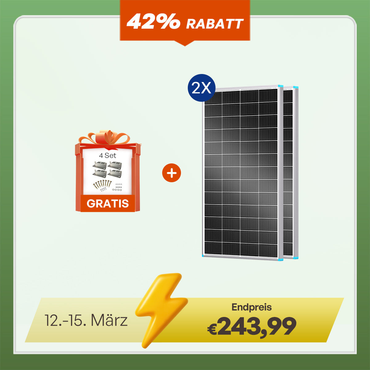 16BB N-Typ 200W Solarmodul