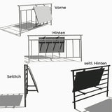 Balkon-Solarmodul Kippgestell