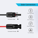 304,8cm 1,5mm² Solarstecker Adapterkabel zwischen Solarmodul und Renogy Powerstation