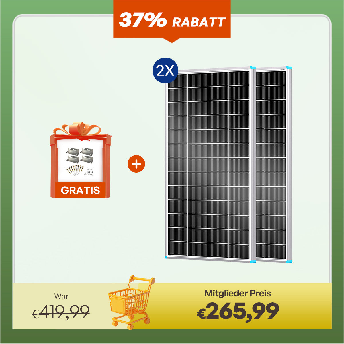 16BB N-Typ 200W Solarmodul
