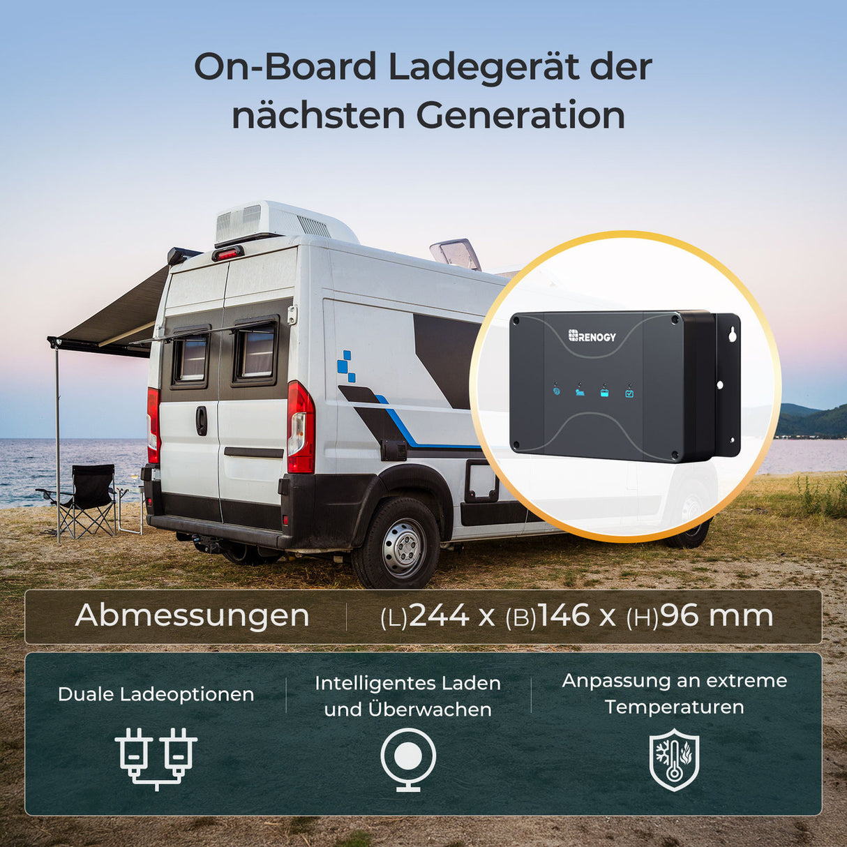 12V 50A MPPT DC zu DC Batterie Ladegerät Laderegler