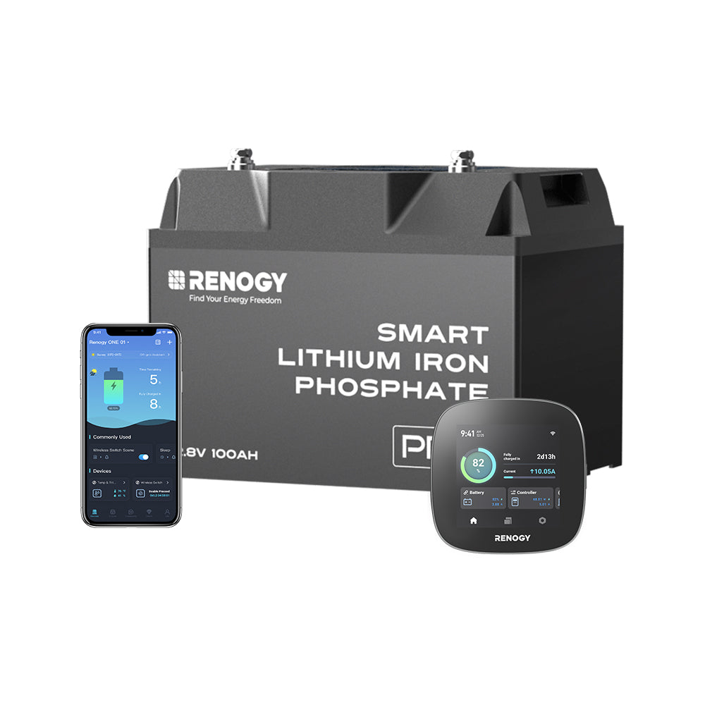 Pro 12V 100Ah LiFePO4 Batterie mit Bluetooth und Selbstheizung