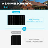 100 W 12V Flexibles Monokristallines solarmodul Schwarz