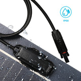 100 W 12V Flexibles Monokristallines solarmodul Schwarz