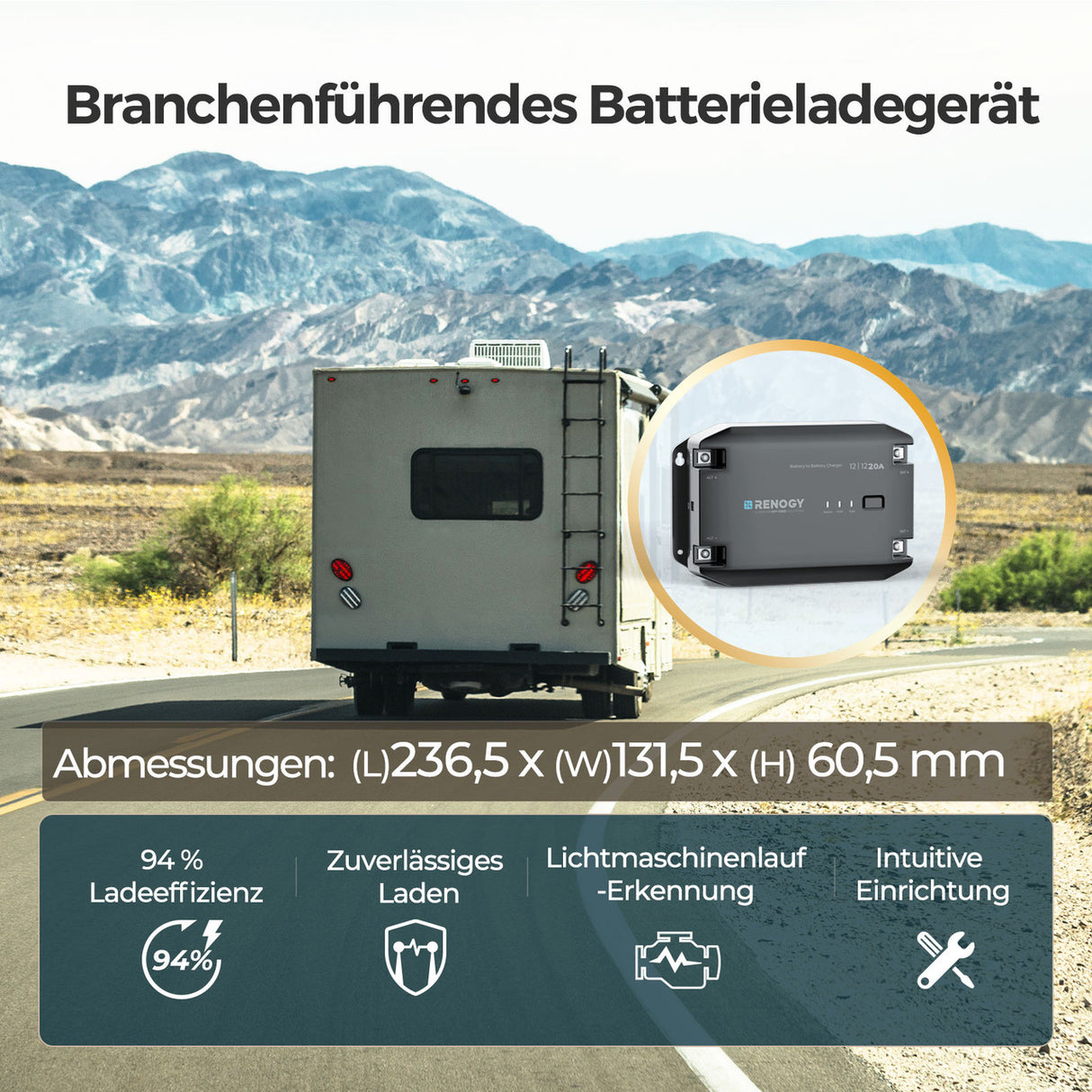 12V 20A DC zu DC Batterieladegerät