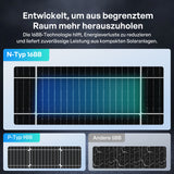 200W Bifaziales Solarmodul N-Typ