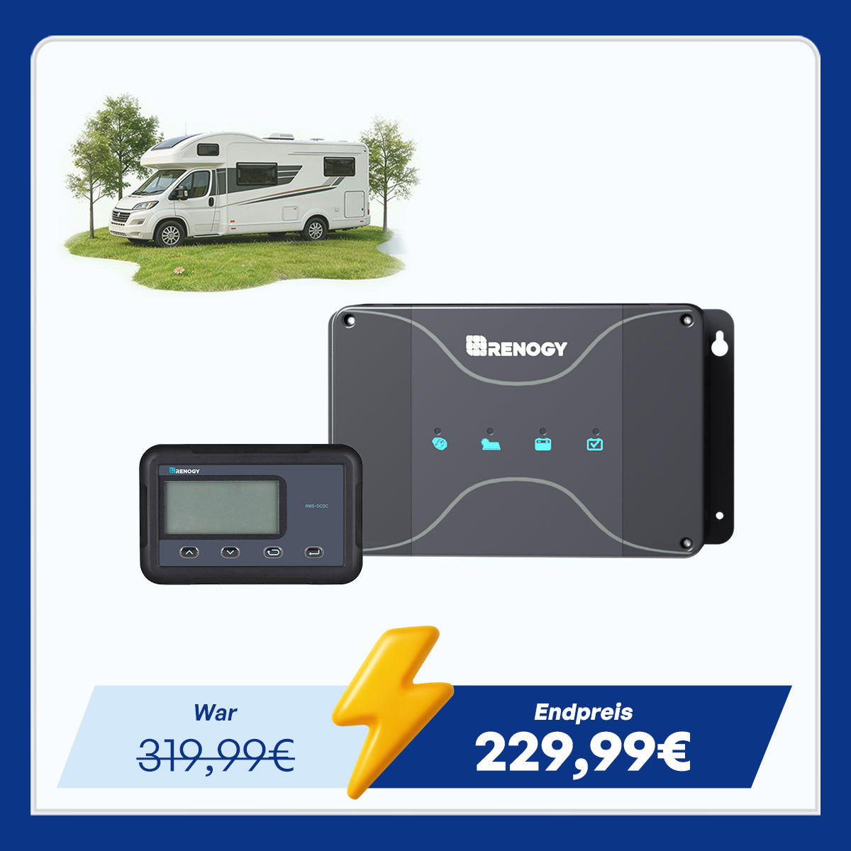 12V 50A DC zu DC Batterie Ladegerät mit MPPT