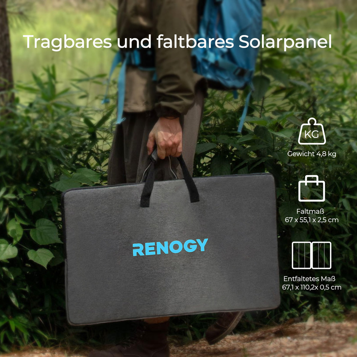 120W Faltbare Solartasche für Solargeneratoren Powerstation und Solarsystem