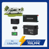 3,84kWh Wohnmobil Power Solaranlage| 2000W Wechselrichter, 50A Batterladegerät