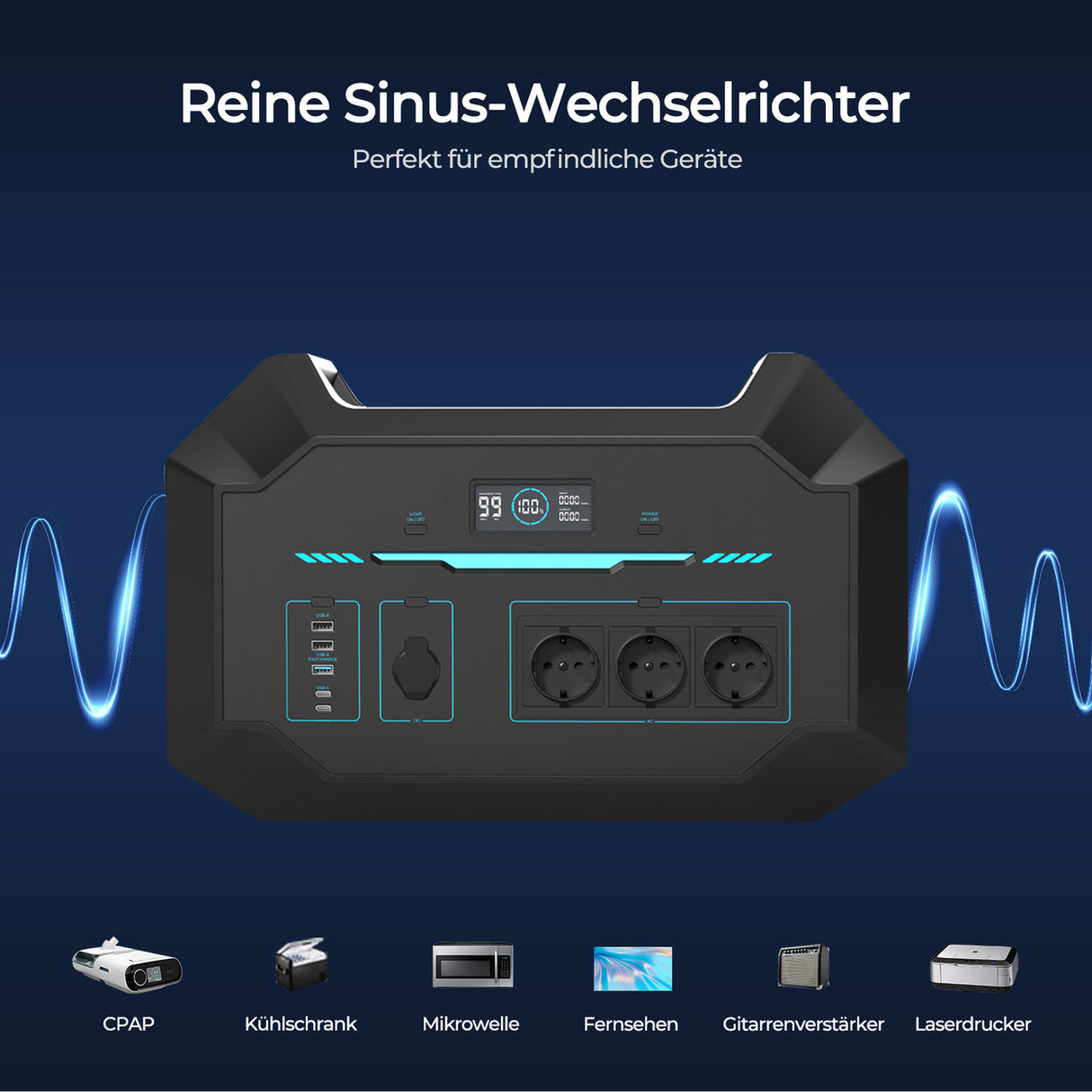 Renogy 1000W Tragbare Powerstation LiFeoPo4