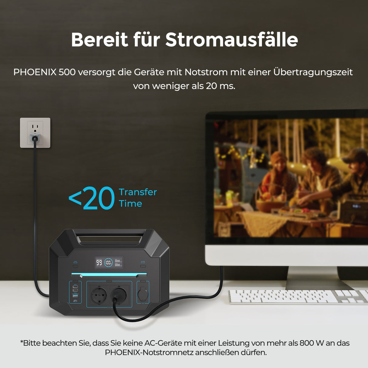 PHOENIX 500W Tragbare Powerstation