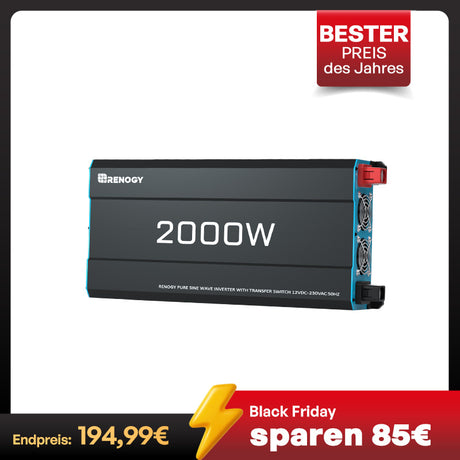 12V Wechselrichter Reine Sinuswelle 3000W / 2000W / 1000W