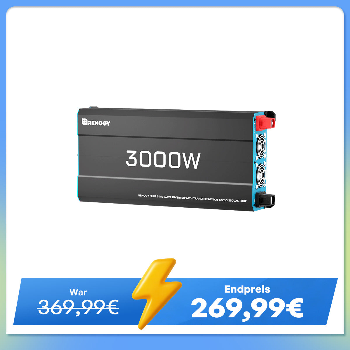 12V 2000W Wechselrichter Reine Sinuswelle