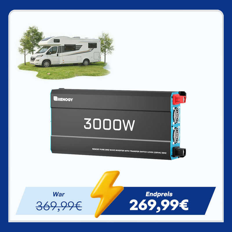 12V 2000W Wechselrichter Reine Sinuswelle