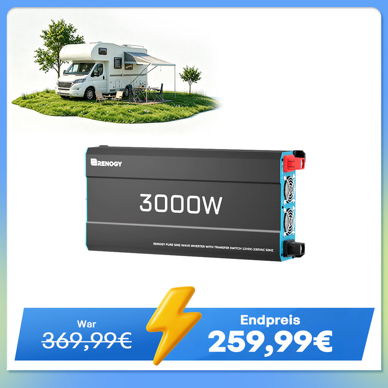 12V 2000W Wechselrichter Reine Sinuswelle